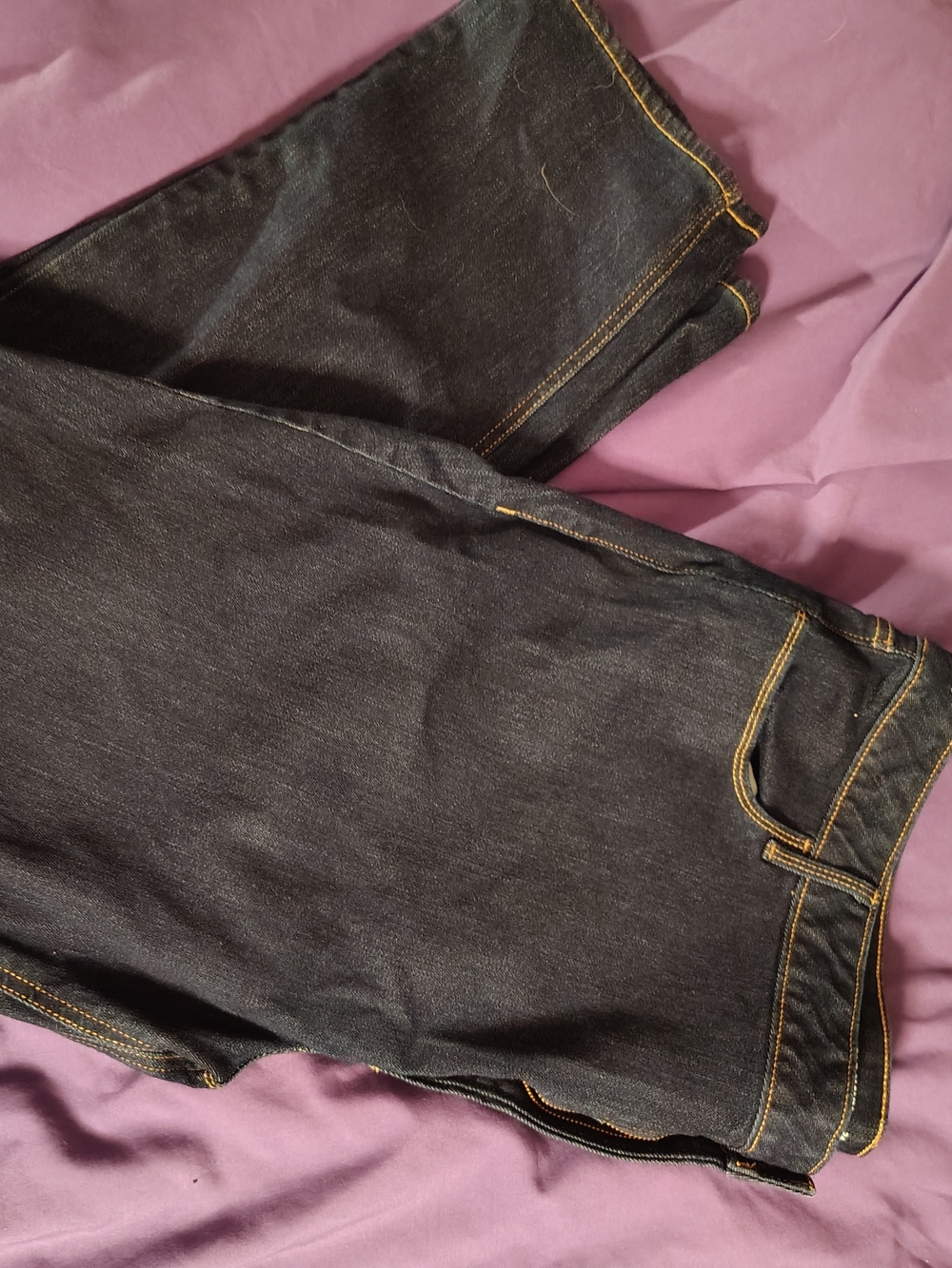 Old Navy Straight Leg High Rise Size 24 Short Dark Wash